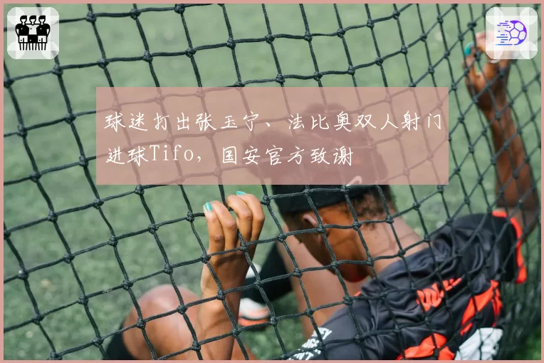 球迷打出张玉宁、法比奥双人射门进球Tifo，国安官方致谢